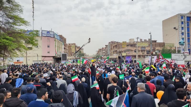 جلوه‌گری اتحاد اقوام در فجر انقلاب؛ اهواز تمام‌قد به میدان آمد